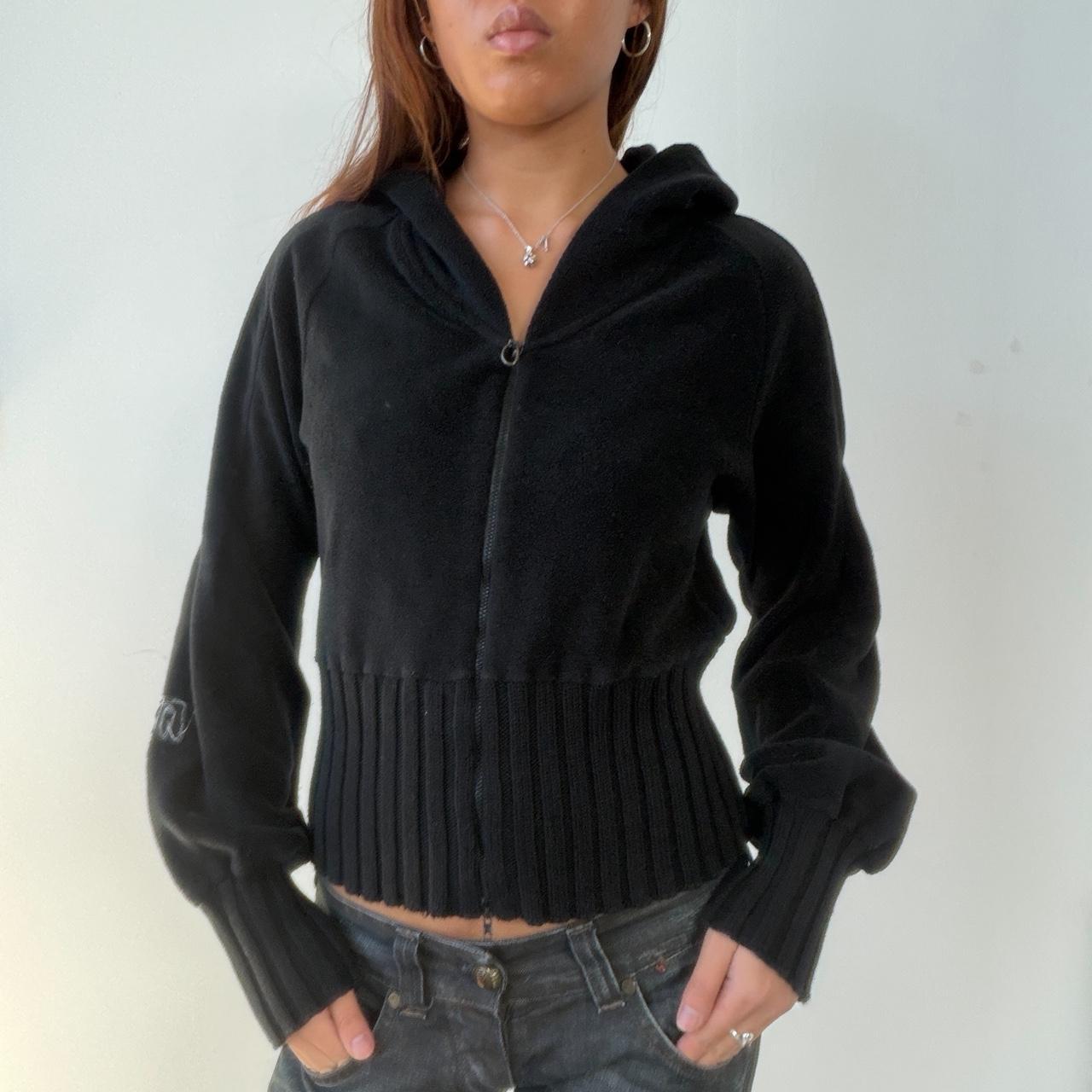 Vintage Black Cop Copine Zip Up Fleece