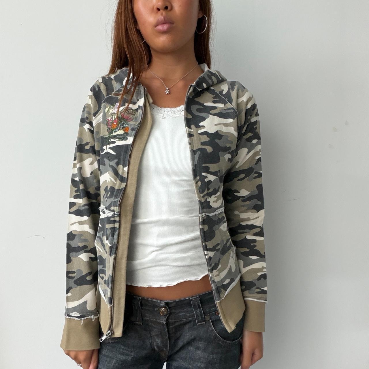 Vintage Camo Zip Up Jacket