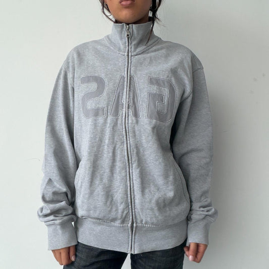 Vintage Grey Zip Up