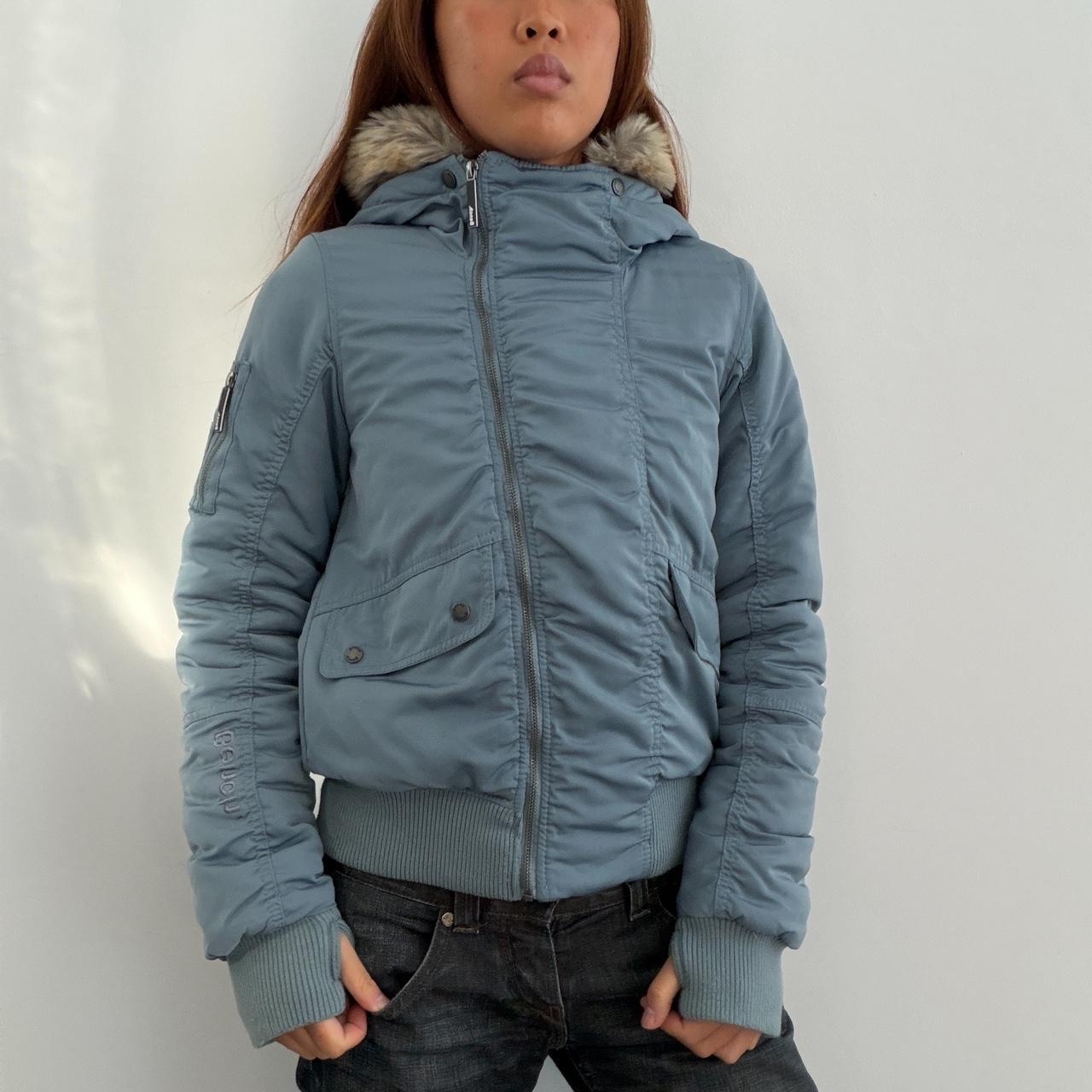 Vintage Blue BENCH Puffer Jacket