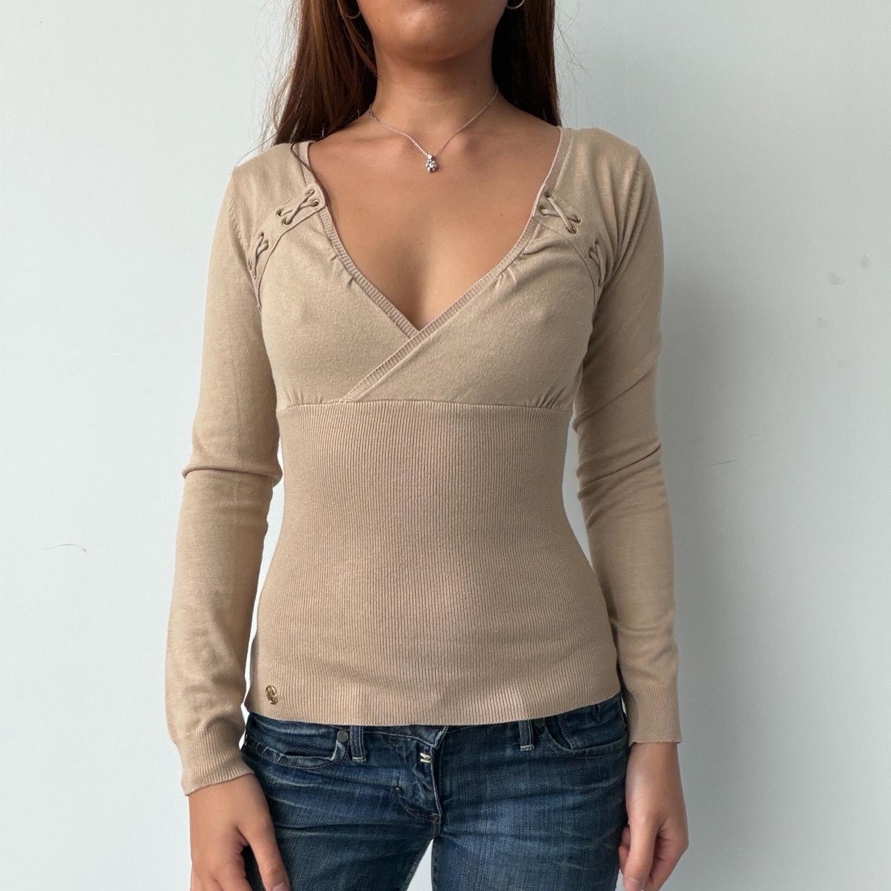 Vintage Beige Knit Jumper