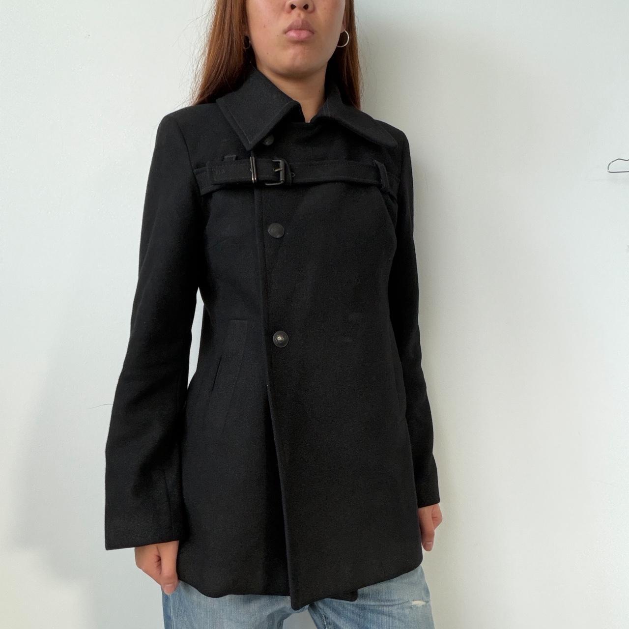Vintage Black Cop Copine Coat