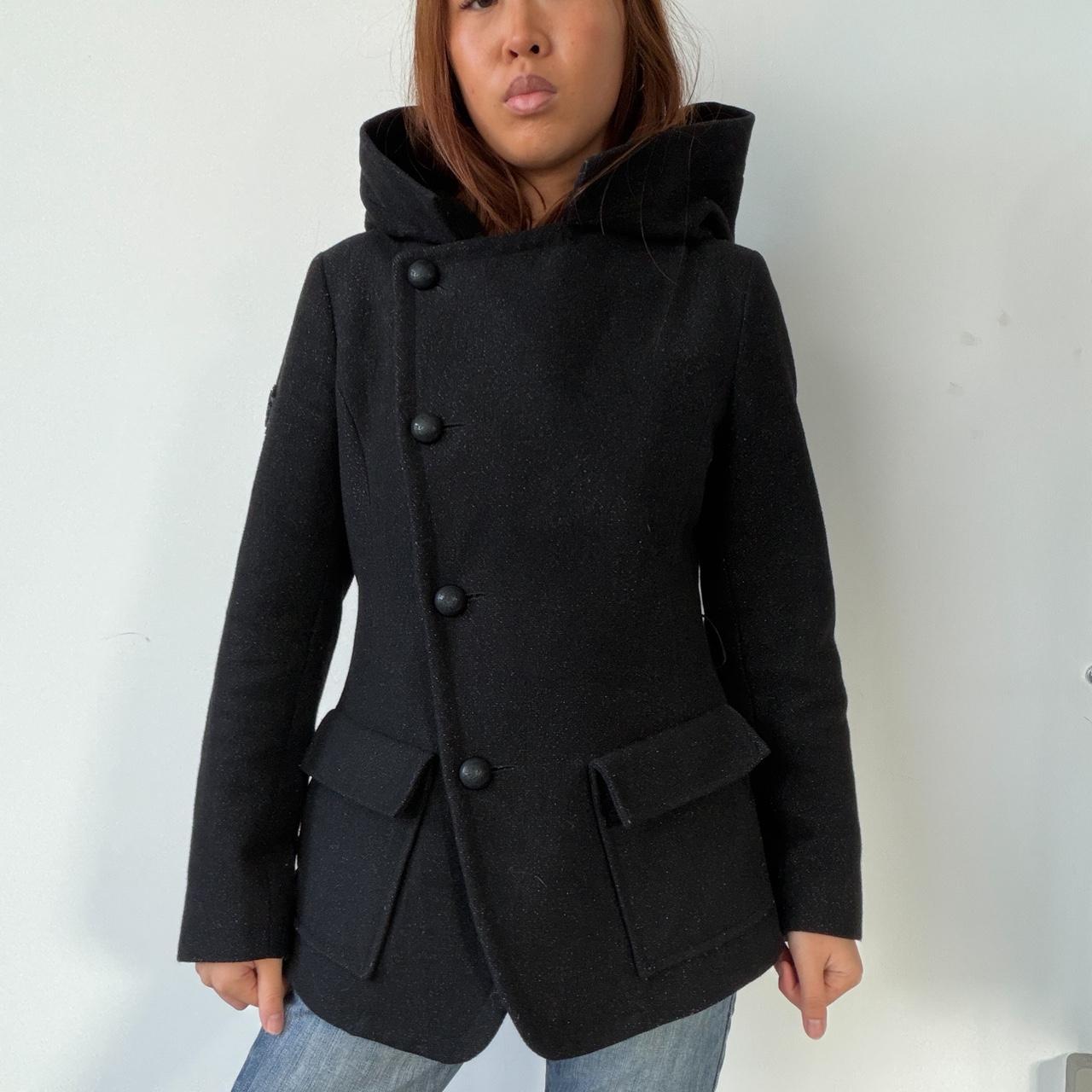 Vintage Cop Copine Hooded Coat