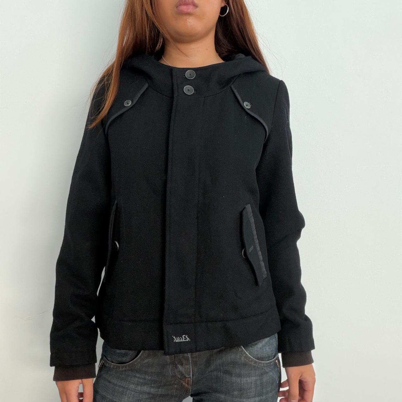 Vintage Black Wool Diesel Jacket