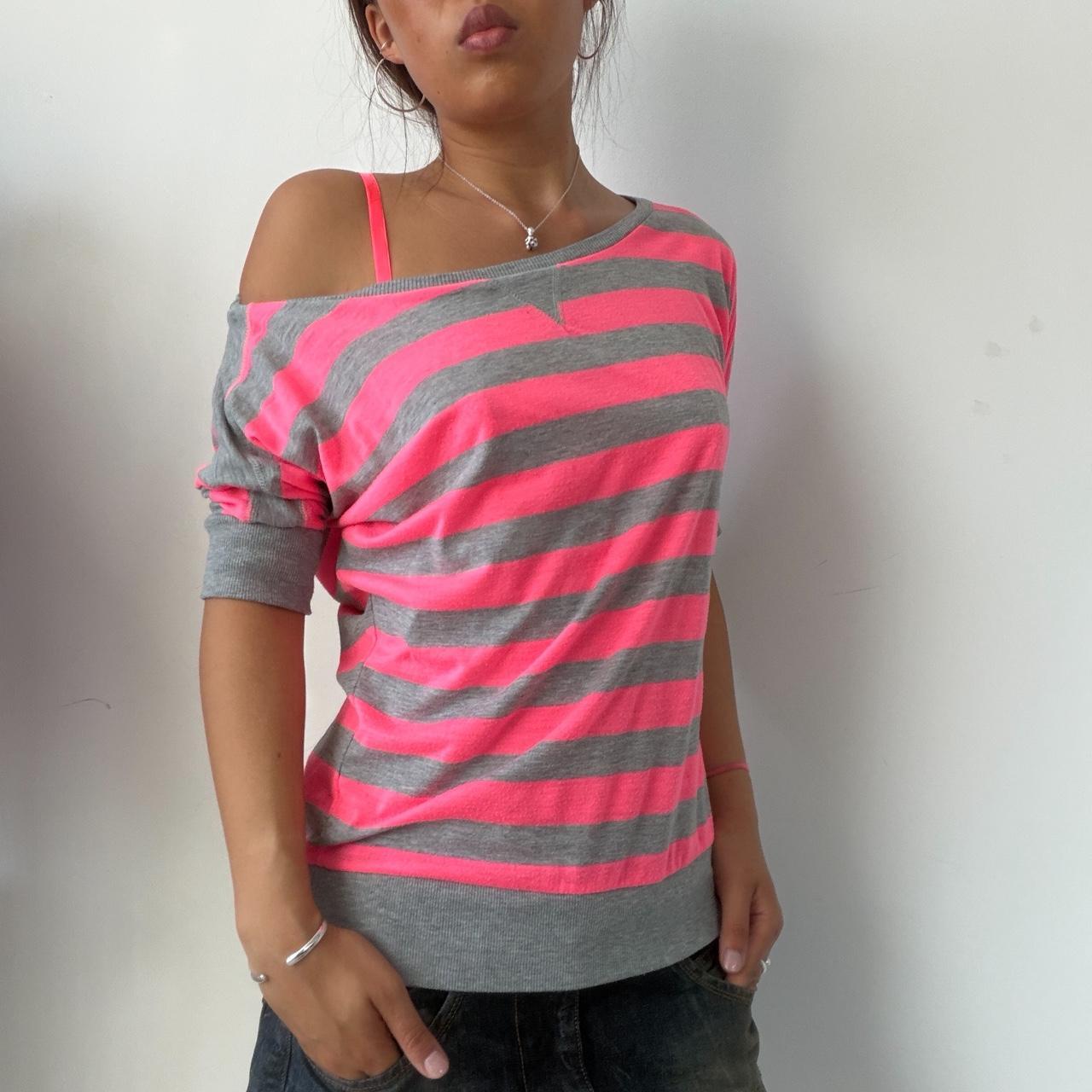 Vintage Pink Stripe Top