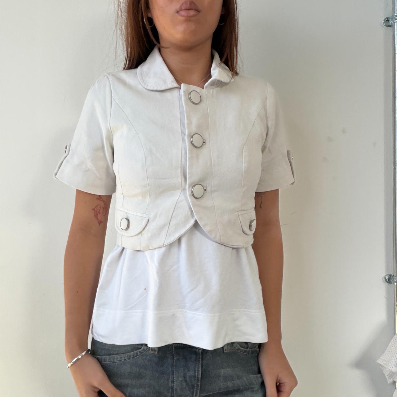Vintage White Denim Bolero