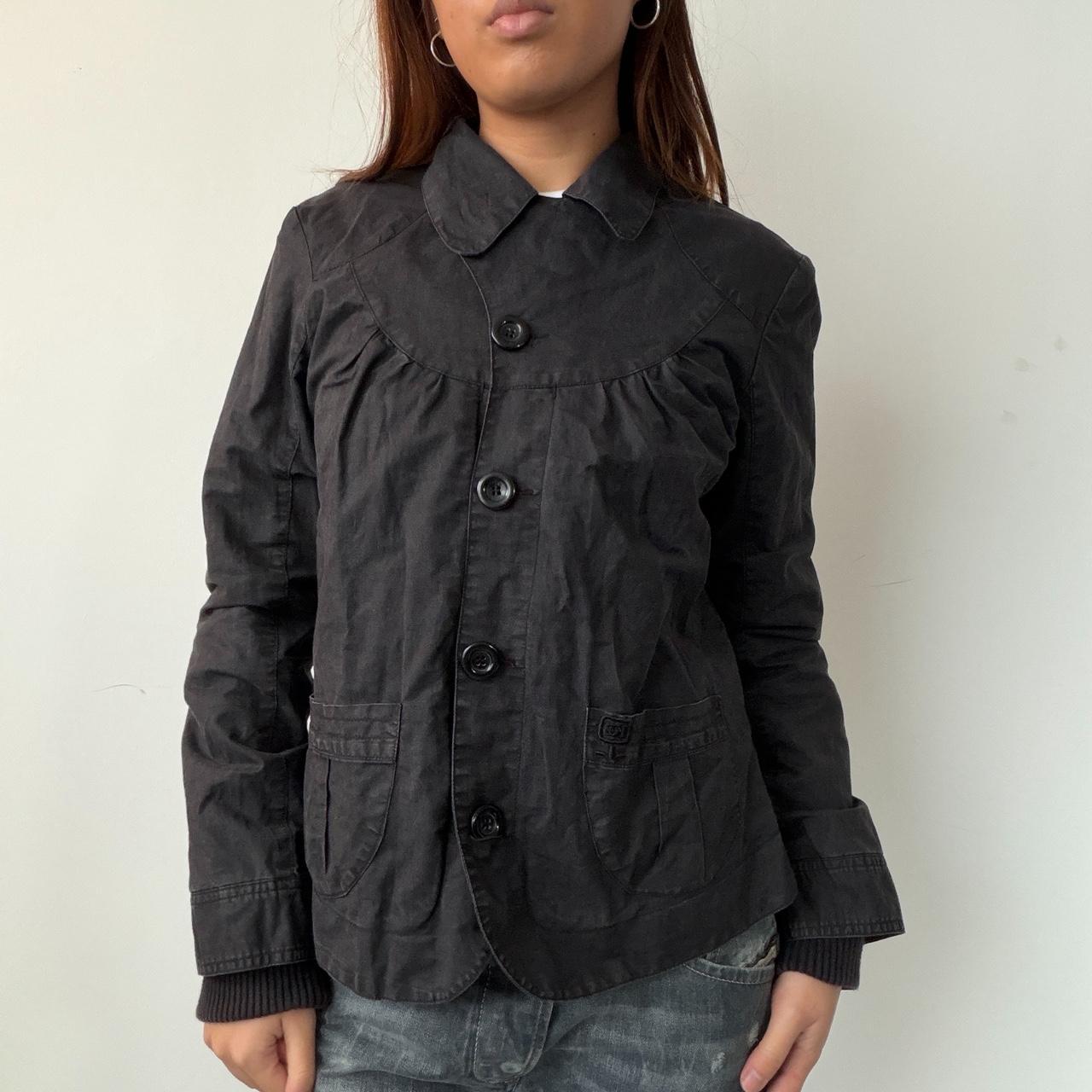 Vintage Black Button Up Jacket
