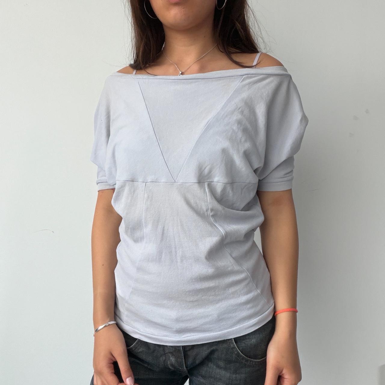 Vintage Lilac Grey Patrizia Pepe Top