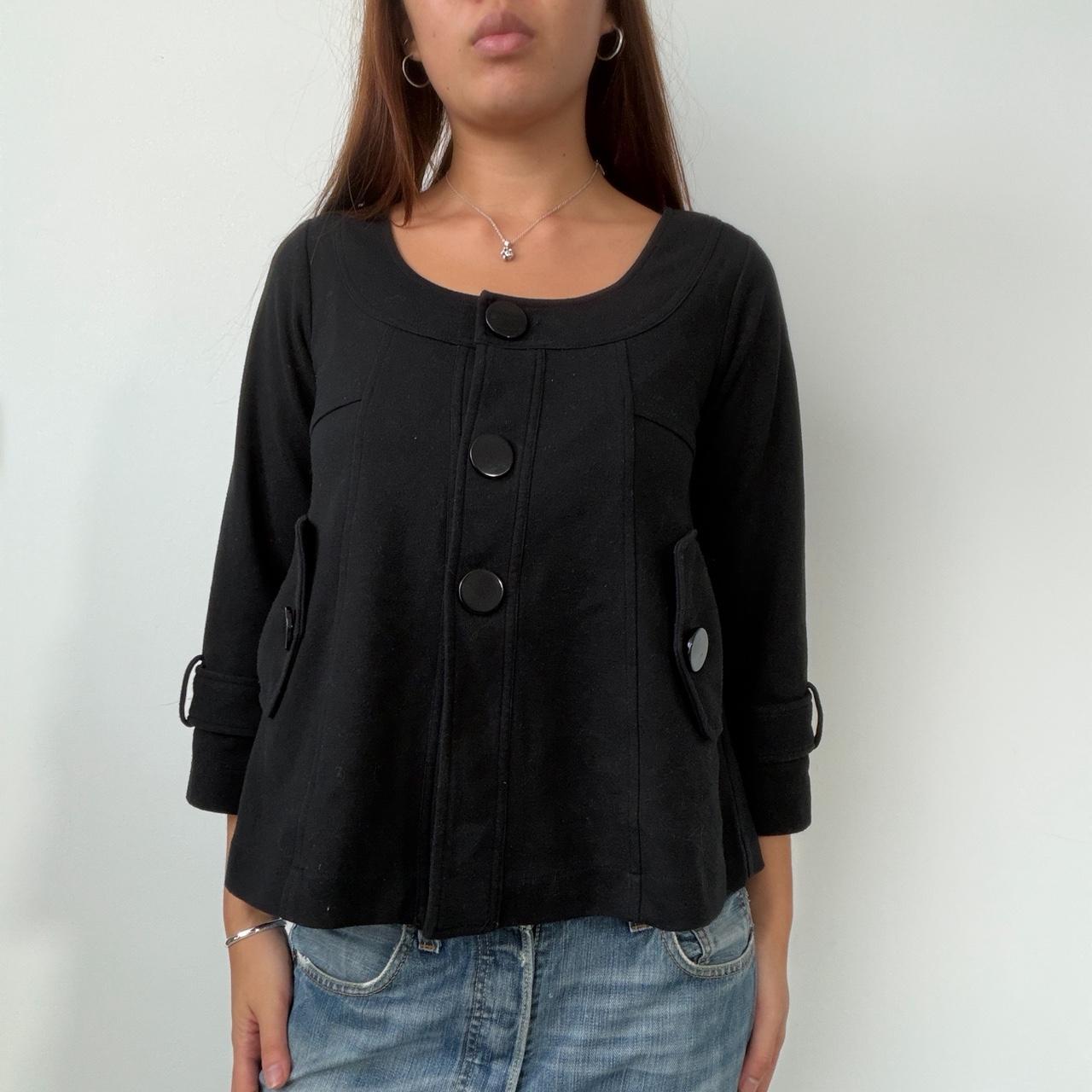 Vintage Black Button Up Jacket