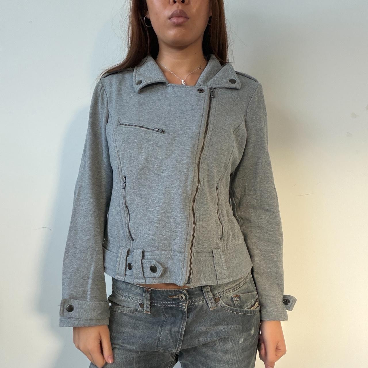 Vintage Grey Asymmetric Jacket