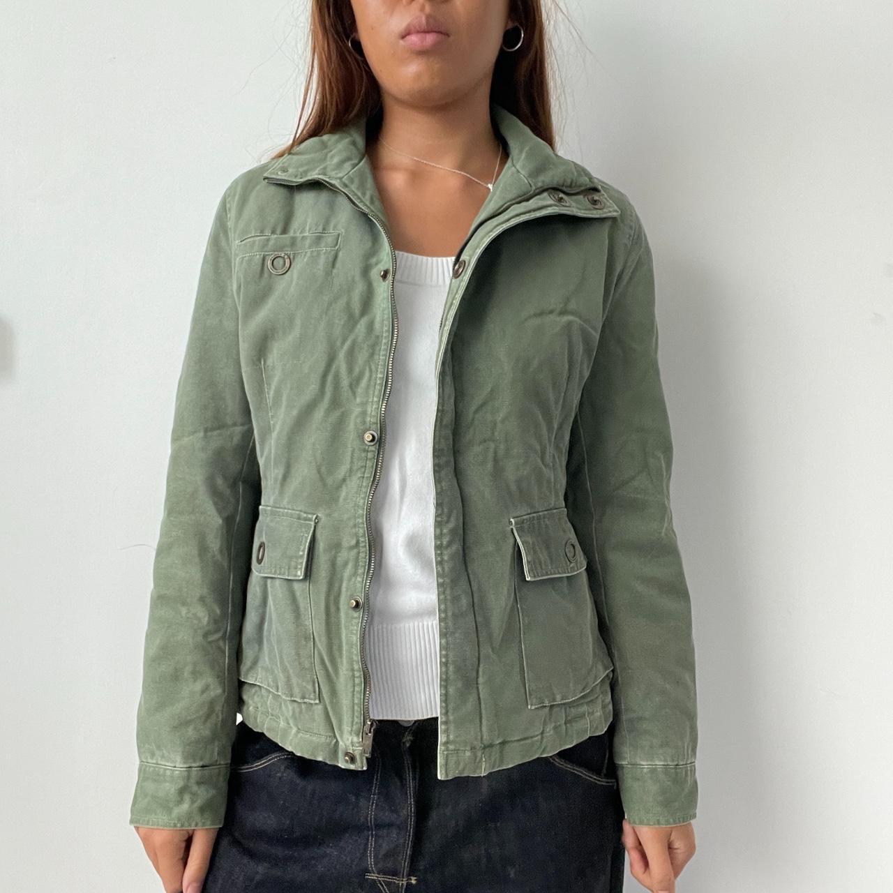 Vintage Khaki Padded Jacket