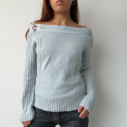 Vintage Baby Blue Knit