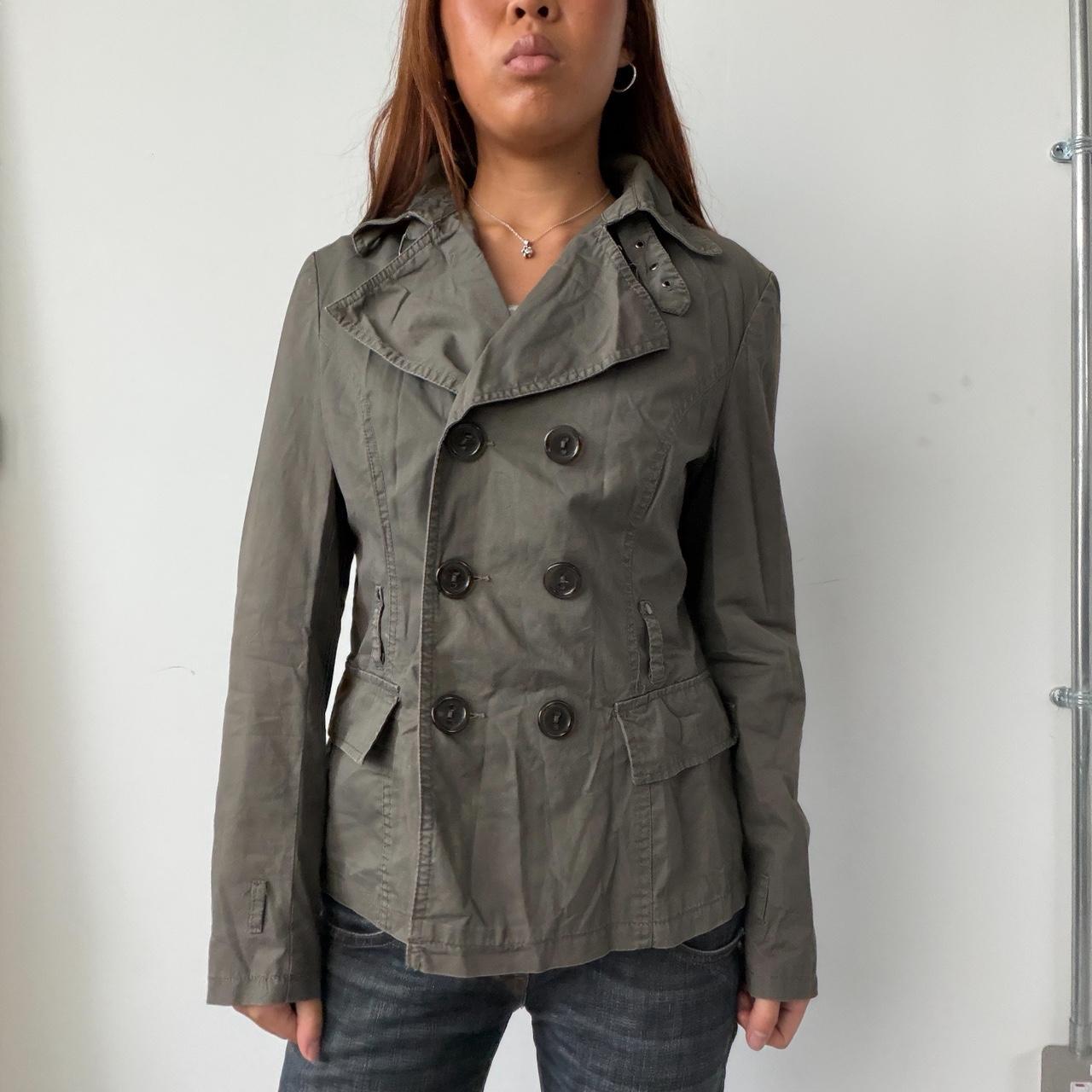 Vintage Khaki Utility Blazer