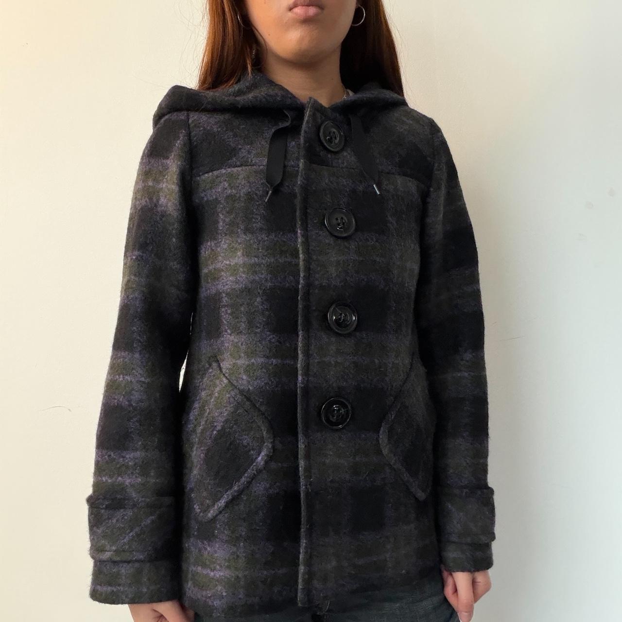 Vintage Cop Copine Plaid Wool Jacket