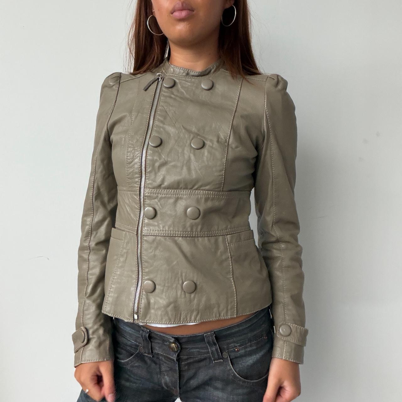 Vintage Beige Grey Jacket