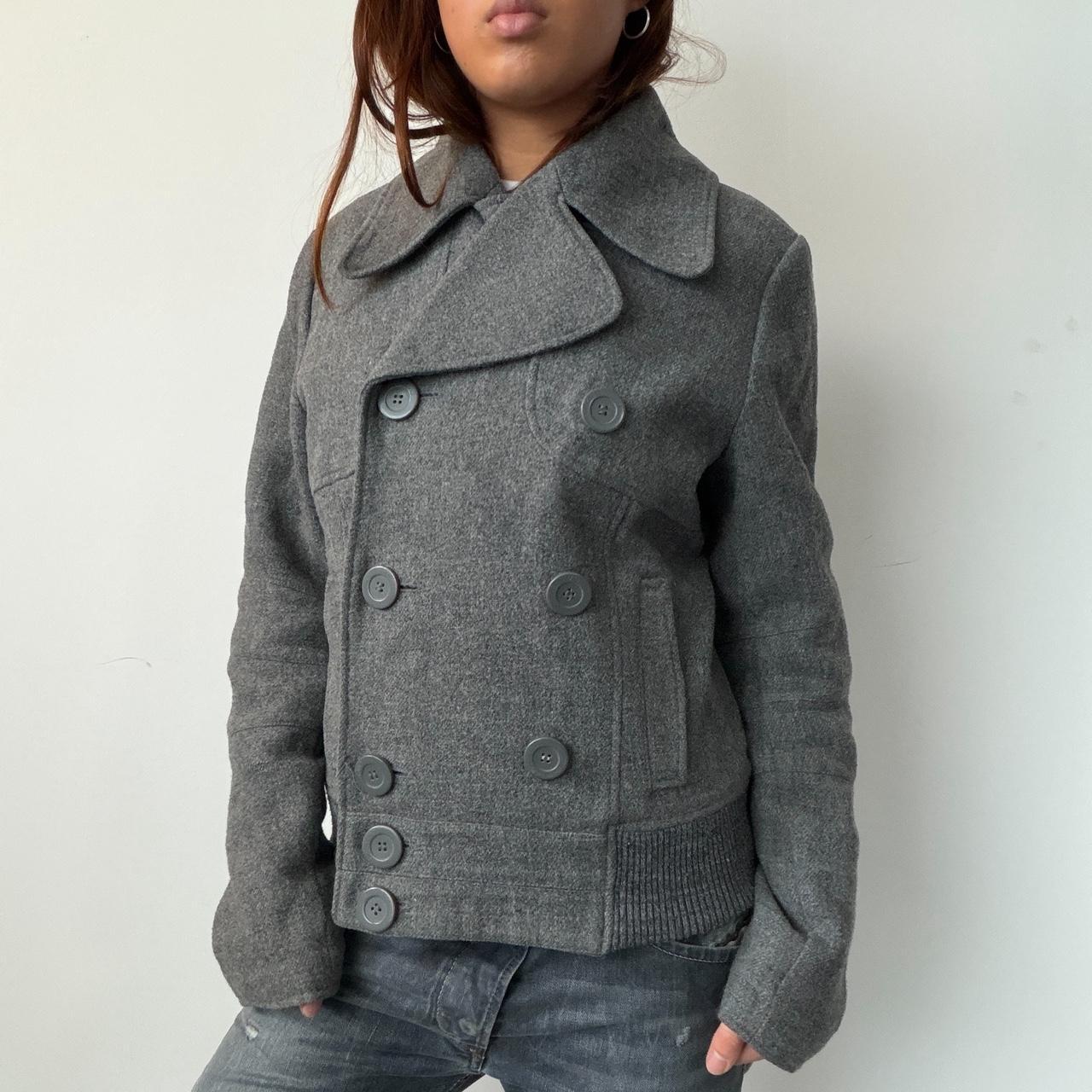 Vintage Grey Double Breasted Jacket