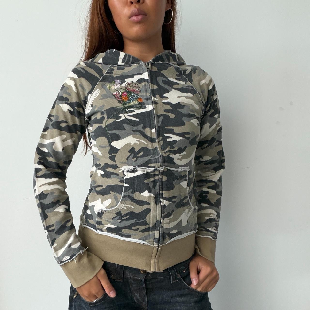 Vintage Camo Zip Up Jacket