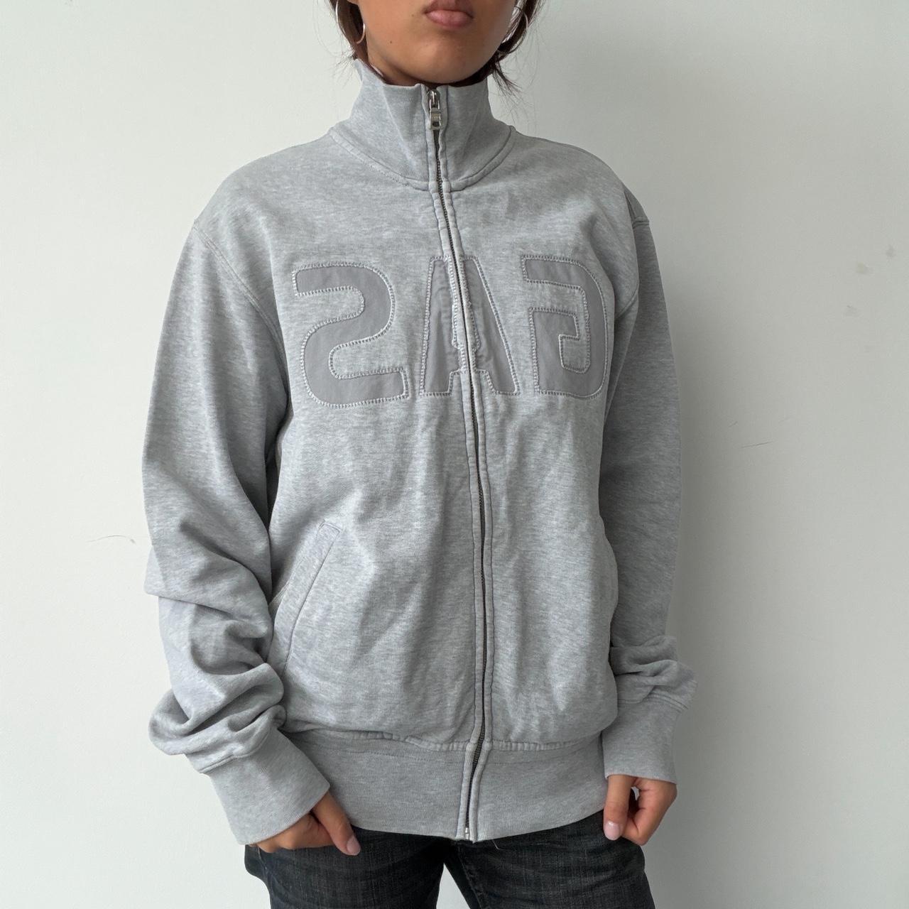 Vintage Grey Zip Up