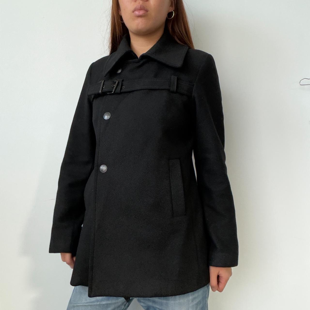 Vintage Black Cop Copine Coat