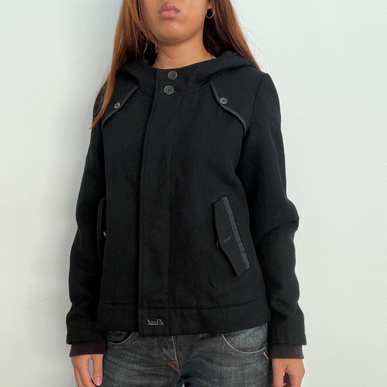 Vintage Black Wool Diesel Jacket
