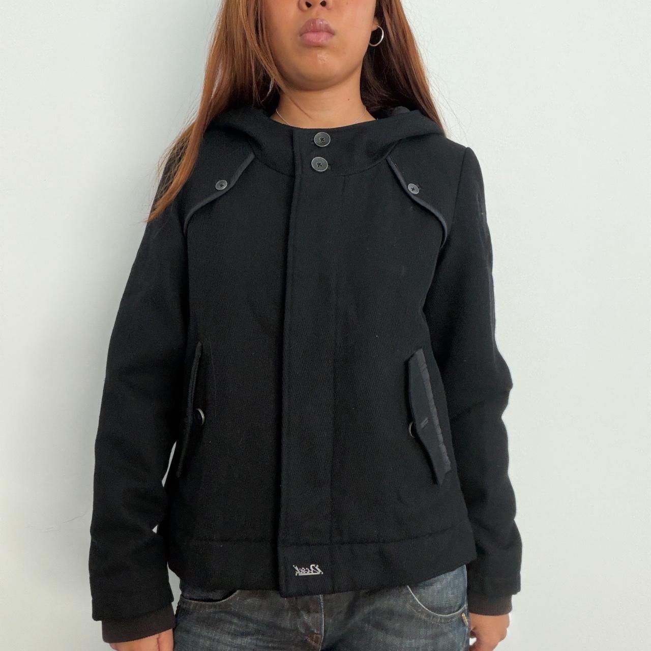 Vintage Black Wool Diesel Jacket