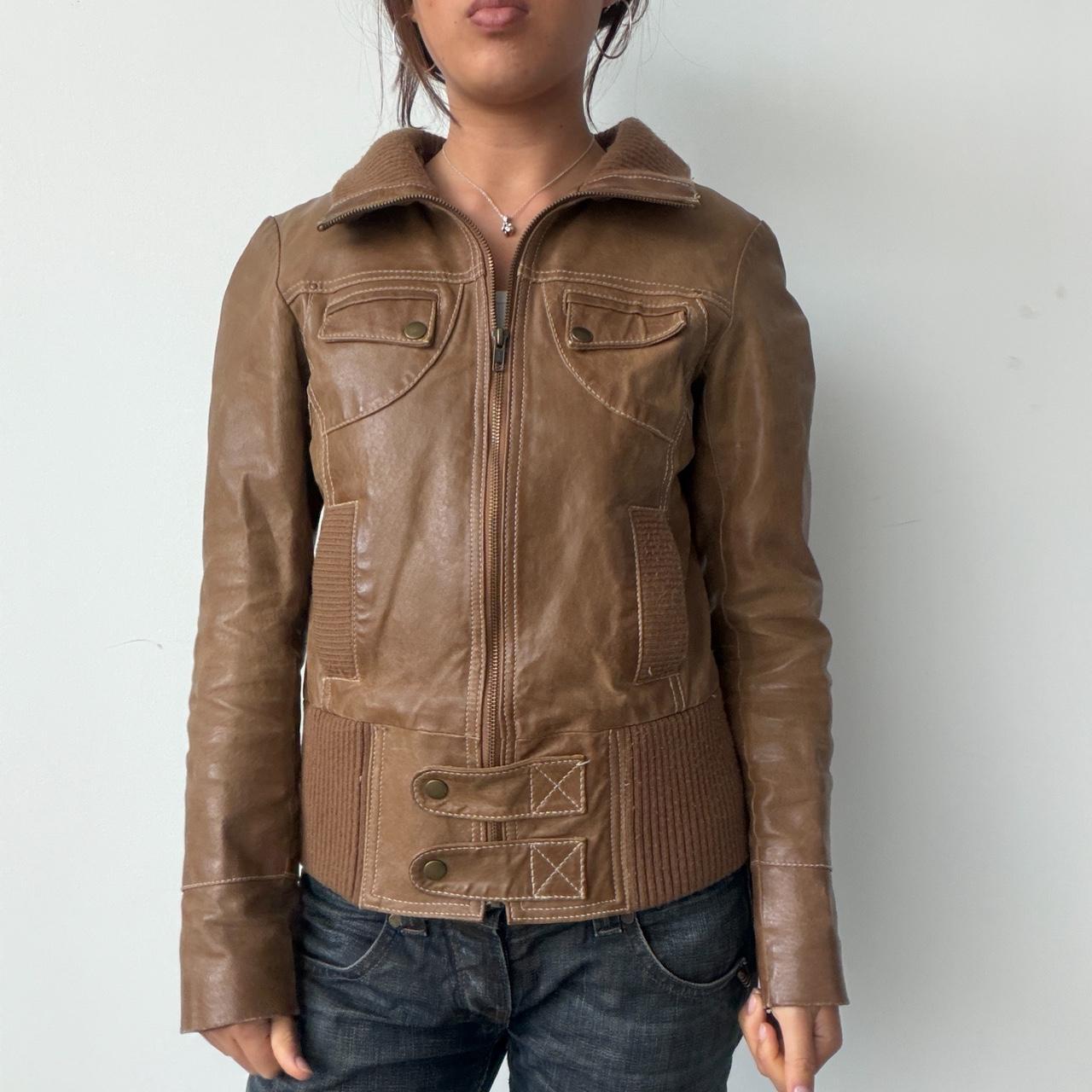 Vintage Brown Leather Jacket
