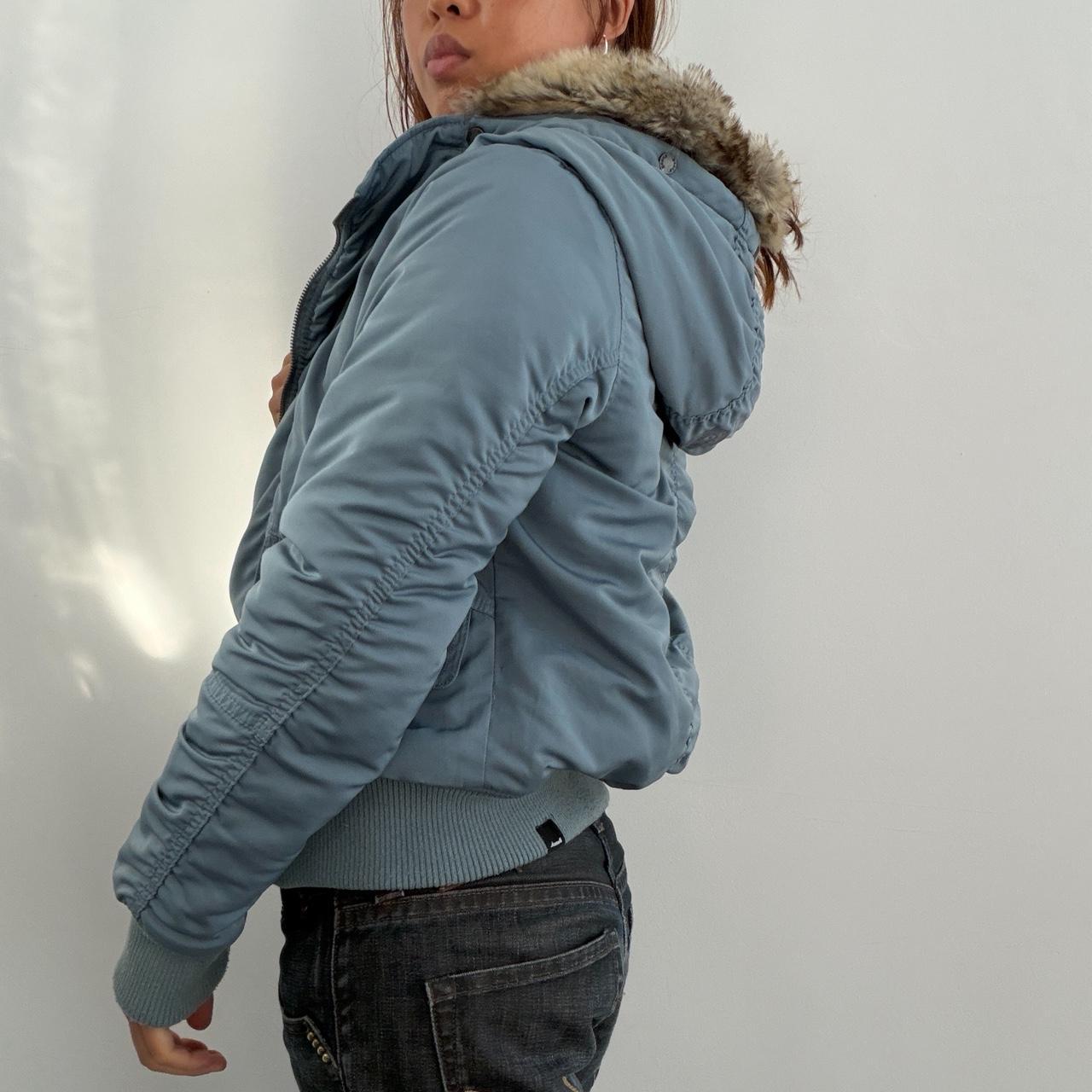 Vintage Blue BENCH Puffer Jacket