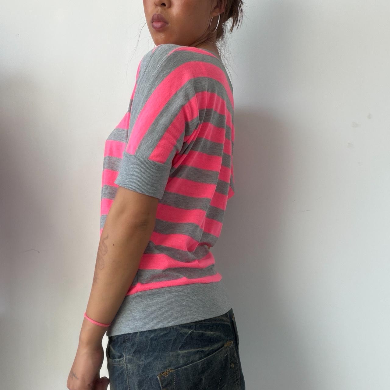 Vintage Pink Stripe Top
