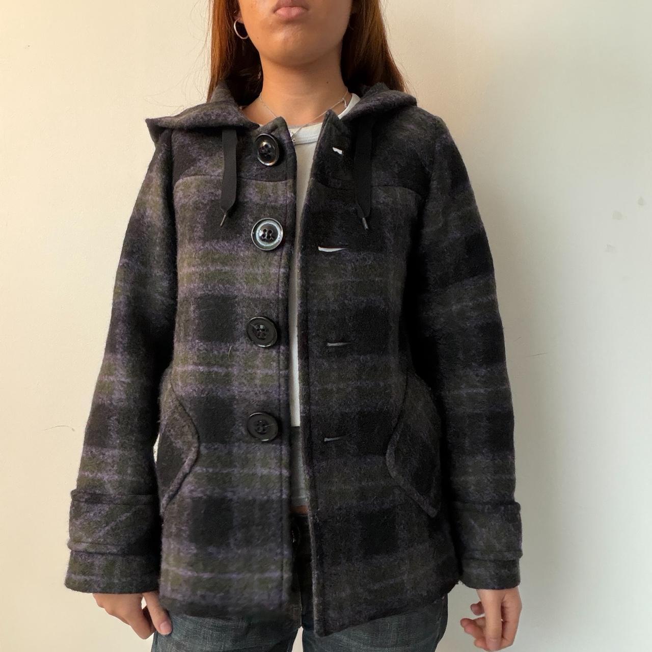 Vintage Cop Copine Plaid Wool Jacket