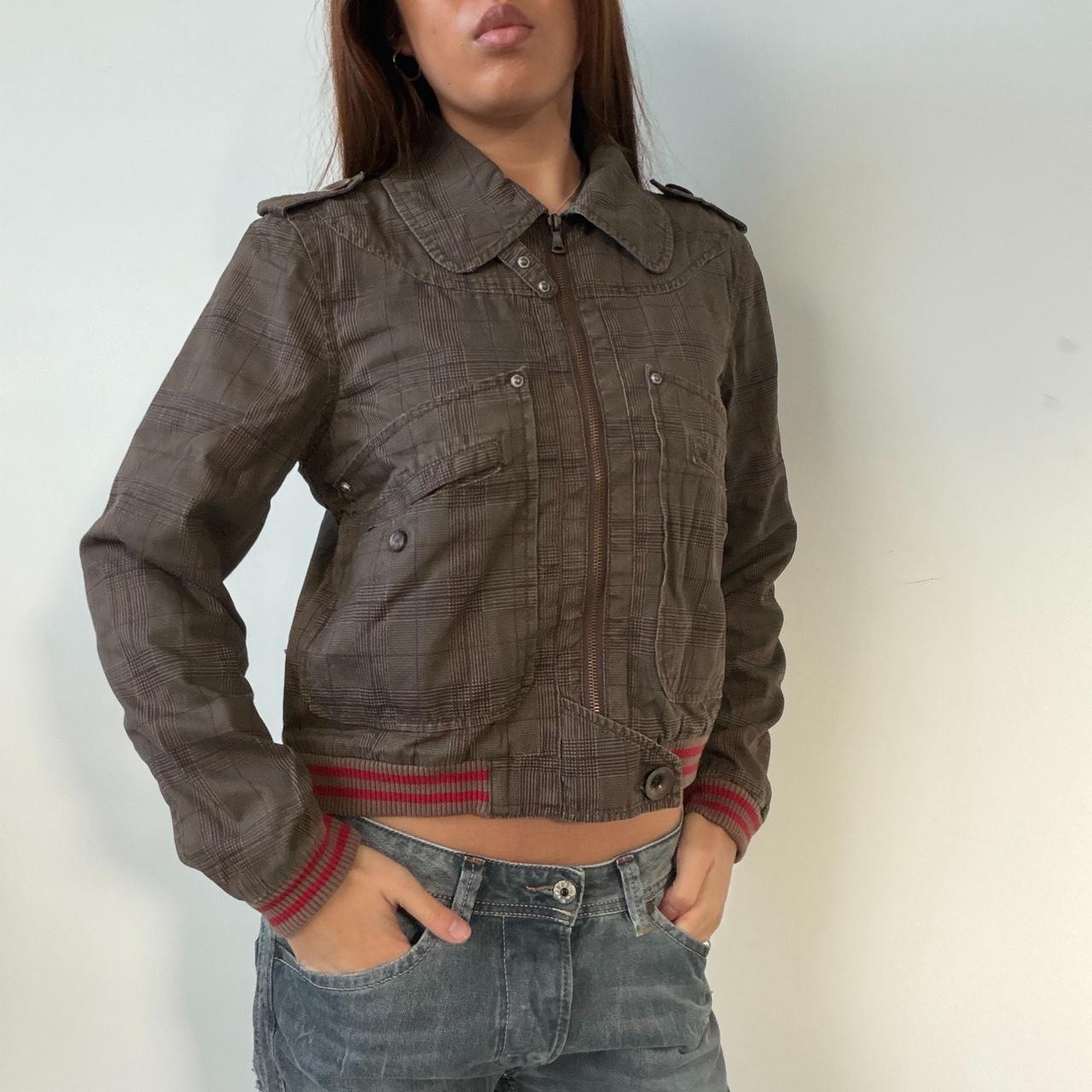 Vintage Brown Checkered Jacket