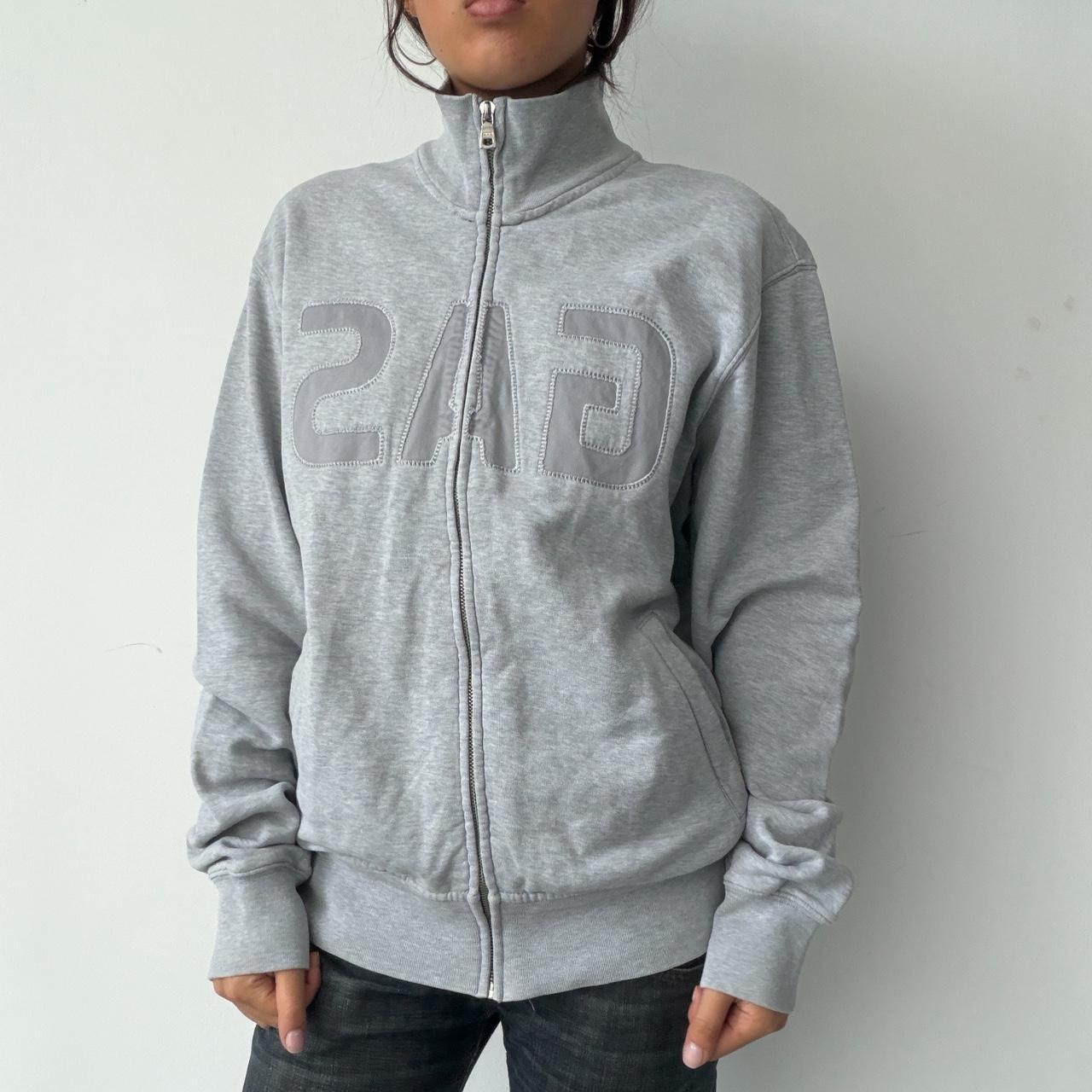 Vintage Grey Zip Up