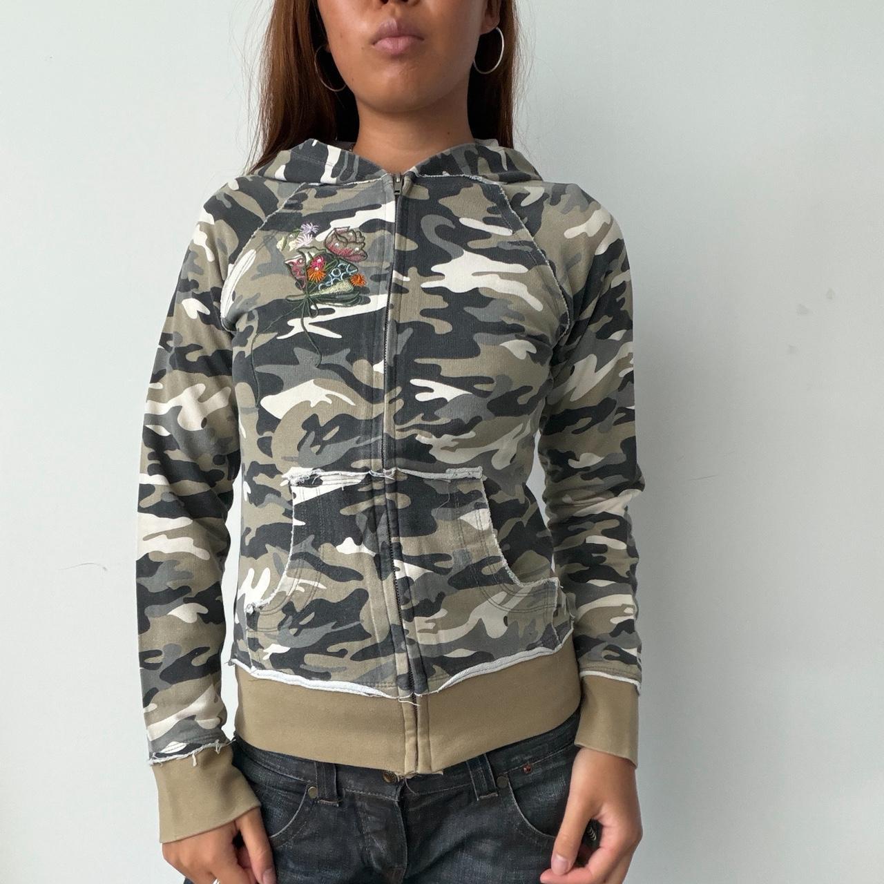 Vintage Camo Zip Up Jacket