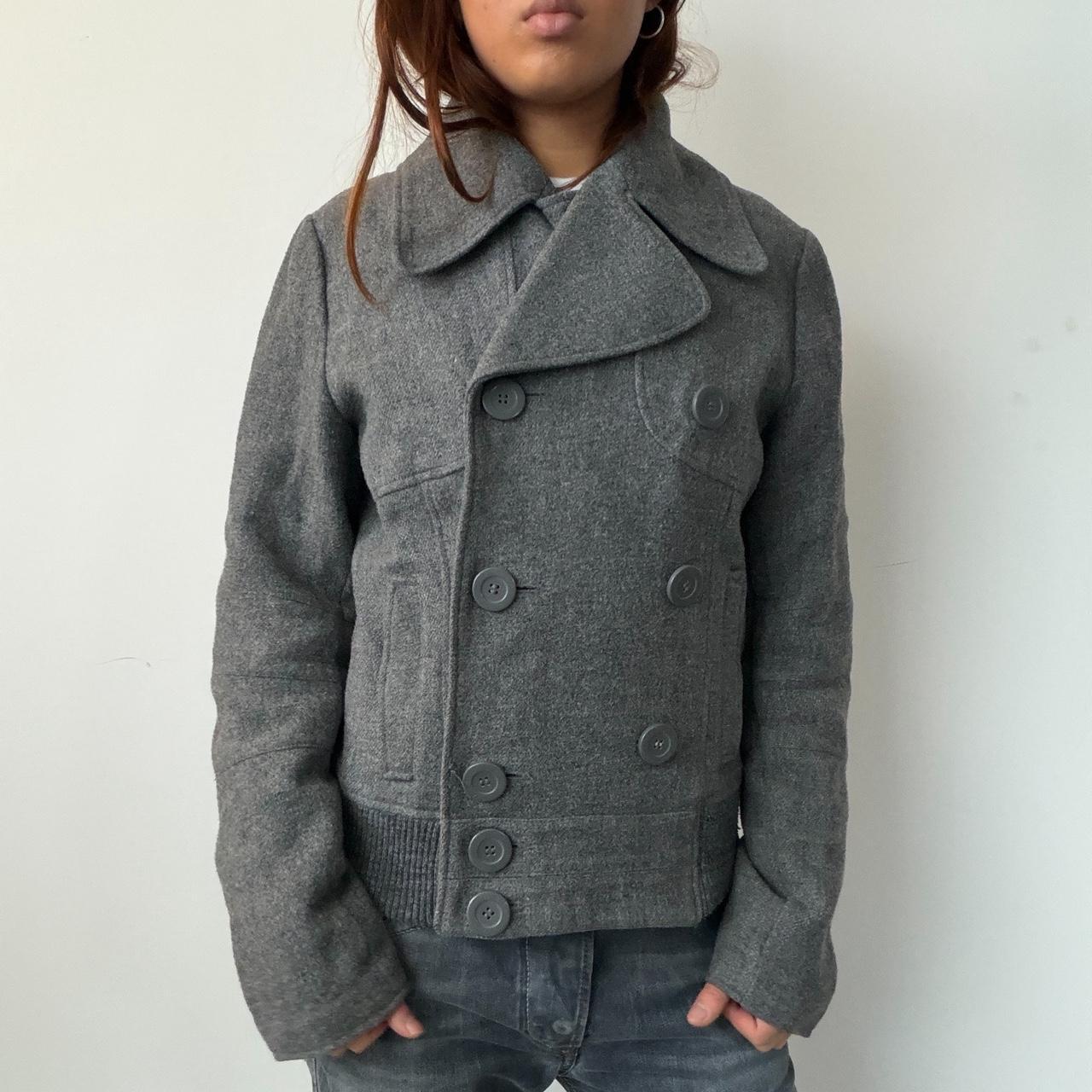 Vintage Grey Double Breasted Jacket