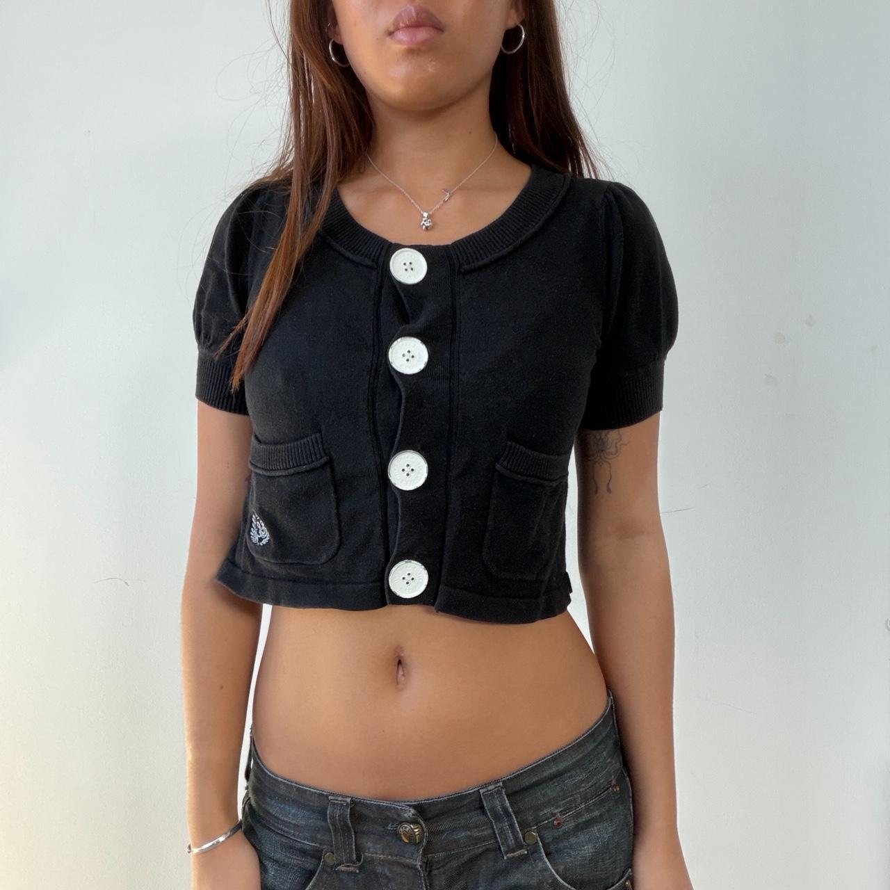 Vintage Black Button Up Cardigan