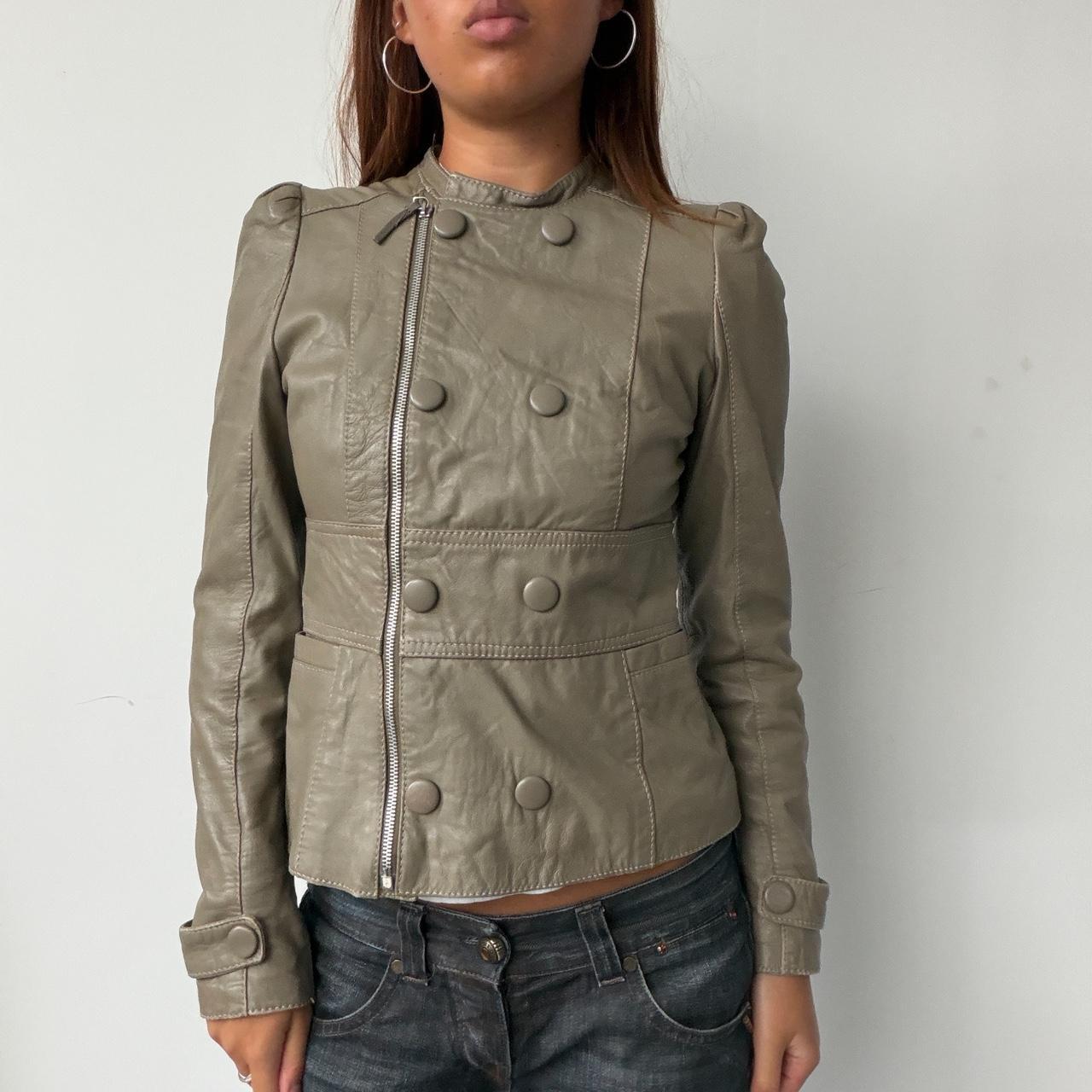 Vintage Beige Grey Jacket