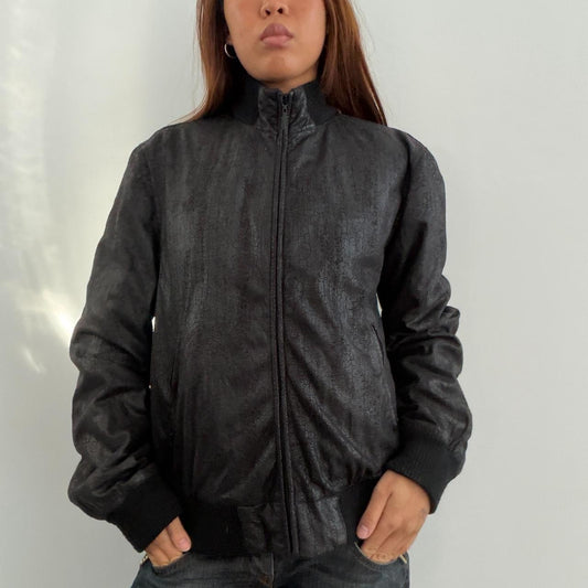 Vintage Black Zip Up Jacket