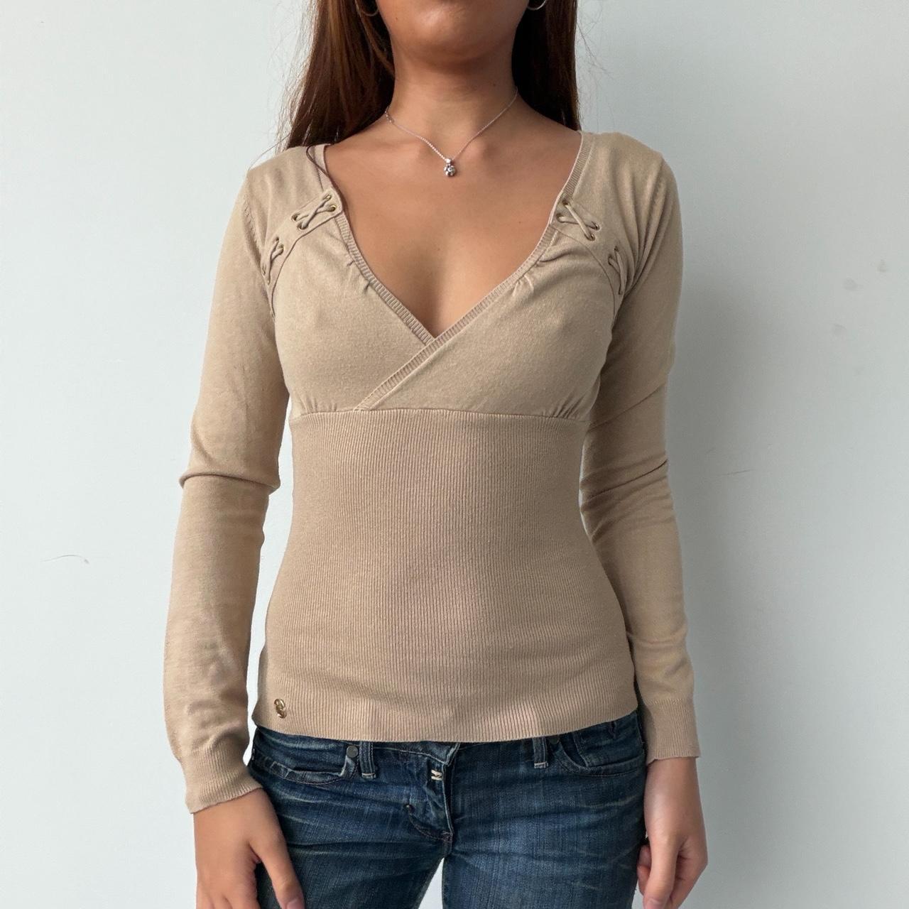 Vintage Beige Knit Jumper