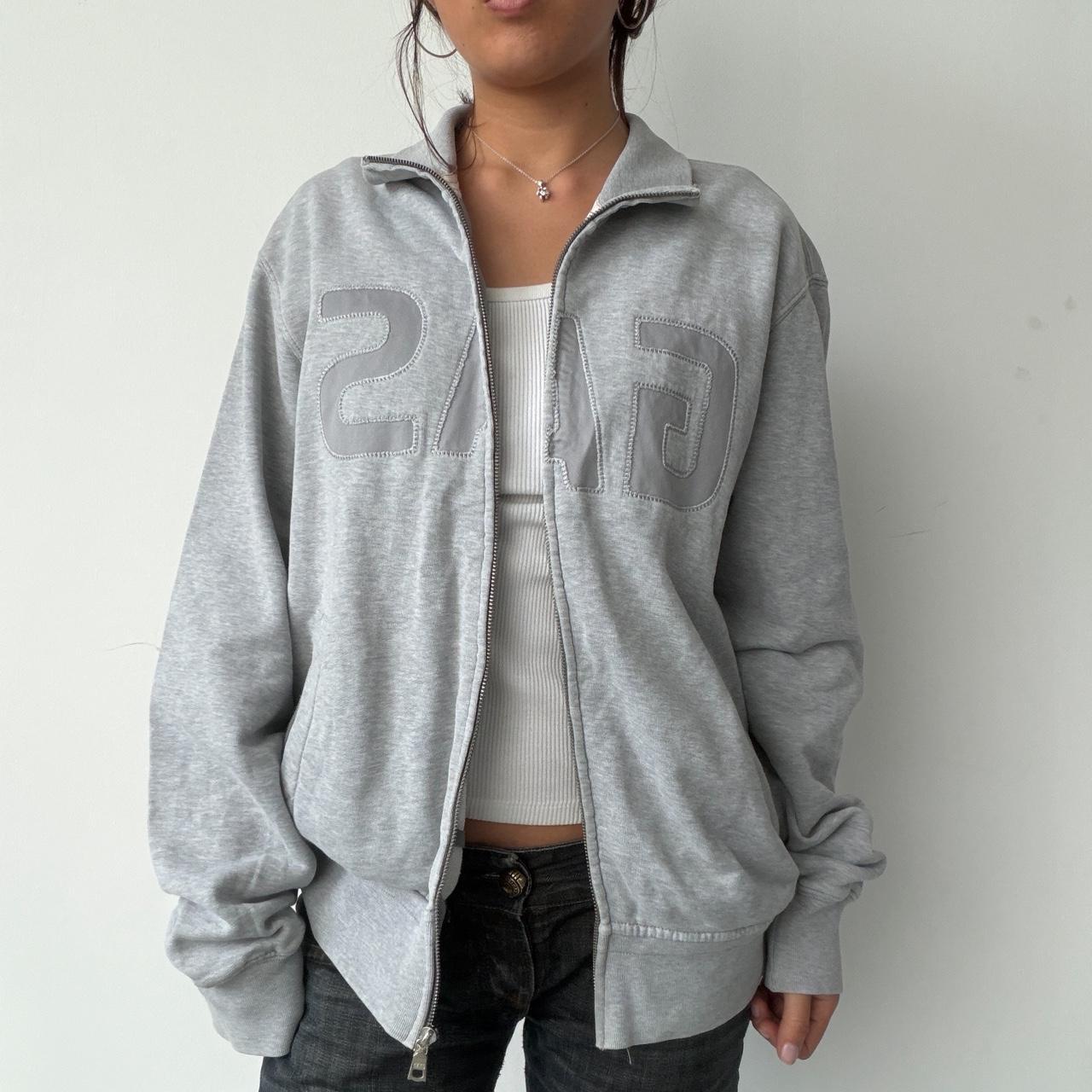 Vintage Grey Zip Up
