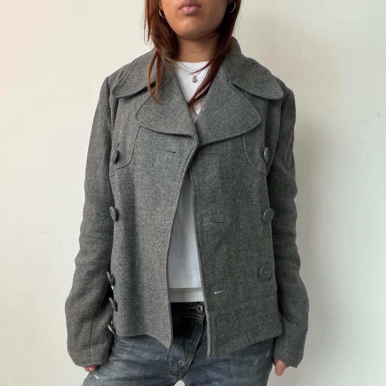 Vintage Grey Double Breasted Jacket