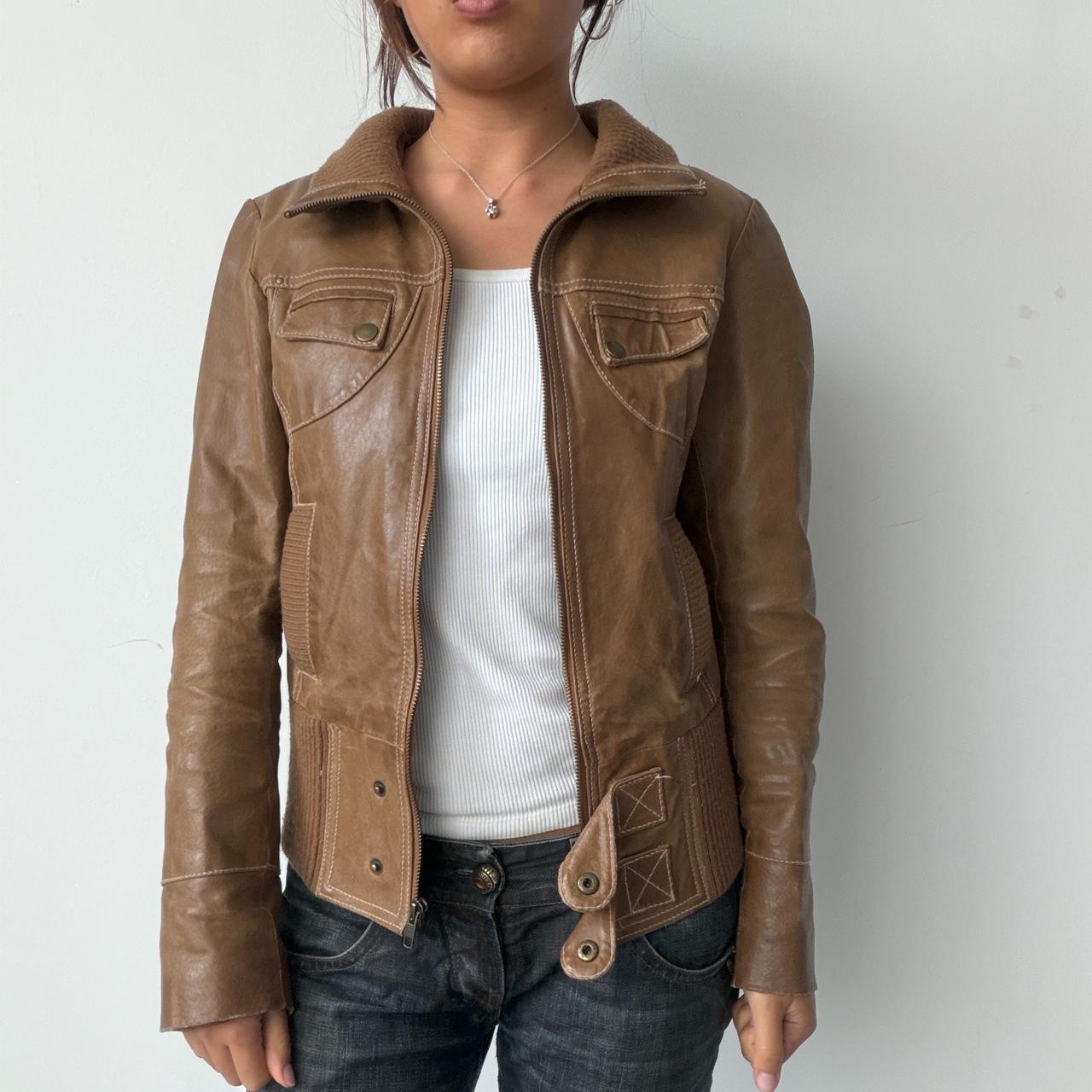 Vintage Brown Leather Jacket