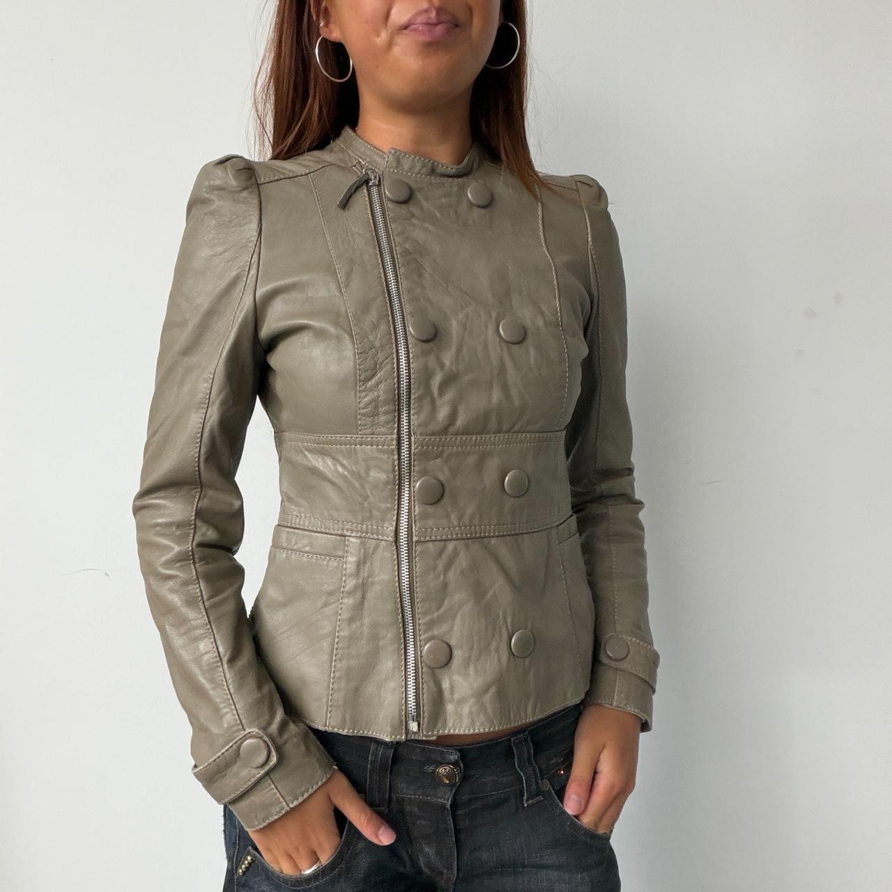 Vintage Beige Grey Jacket
