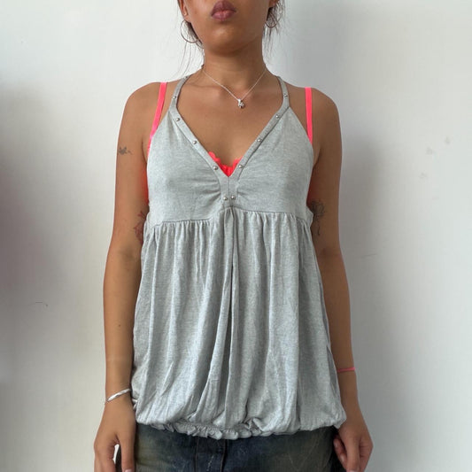 Vintage Grey Cami Balloon Top