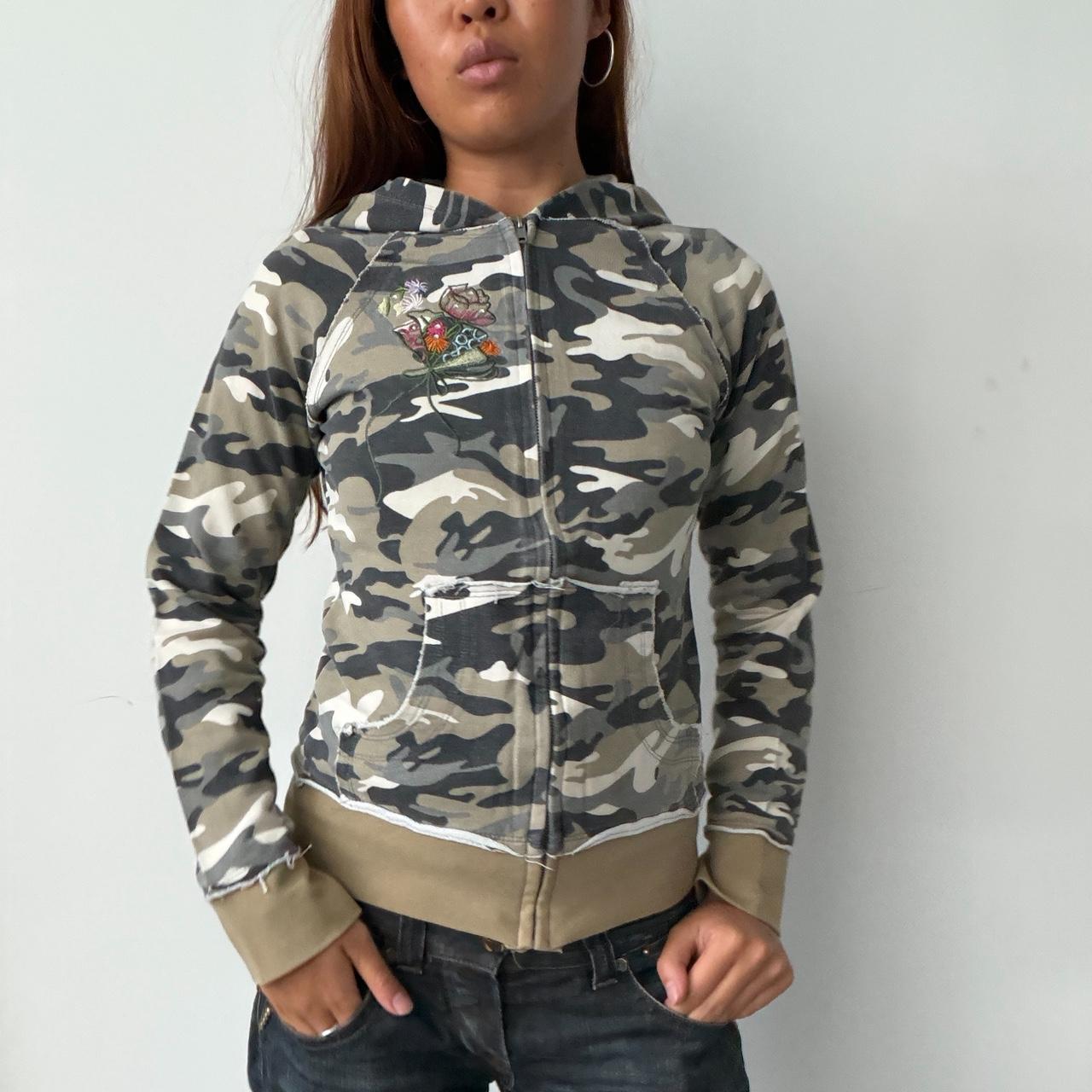 Vintage Camo Zip Up Jacket