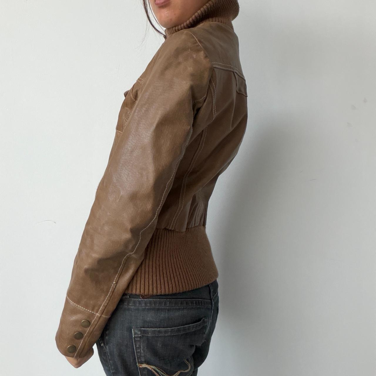 Vintage Brown Leather Jacket