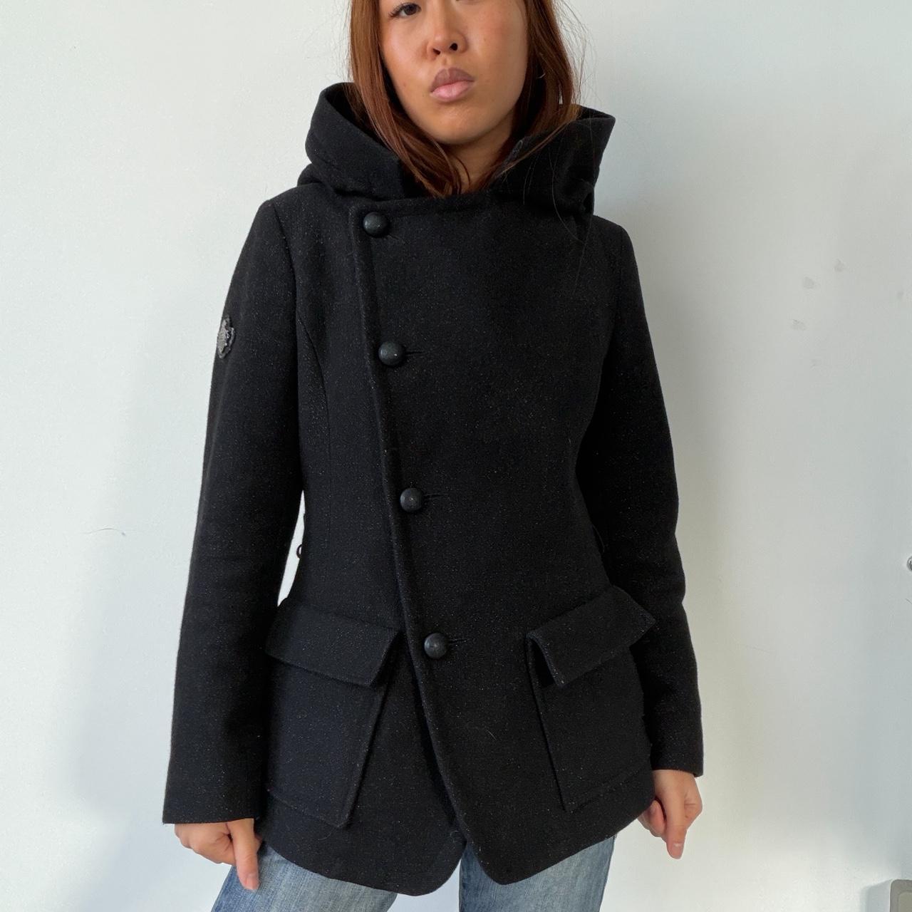 Vintage Cop Copine Hooded Coat