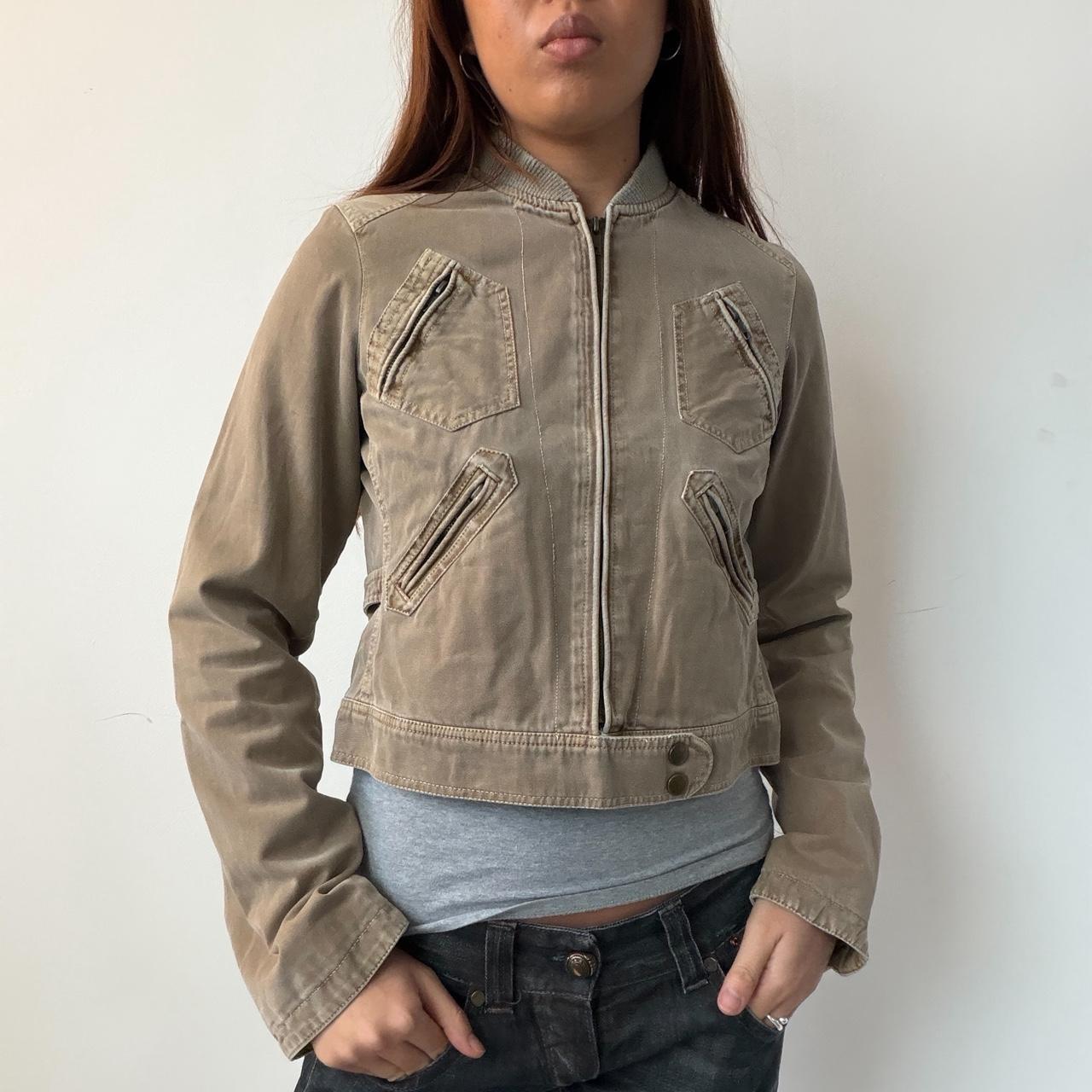 Vintage Beige Utility Jacket