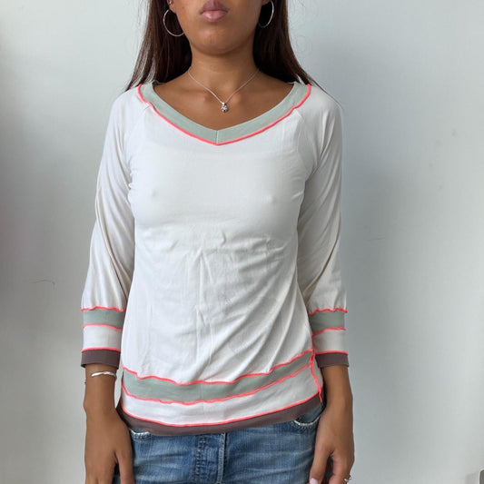 Vintage White Cop Copine Top
