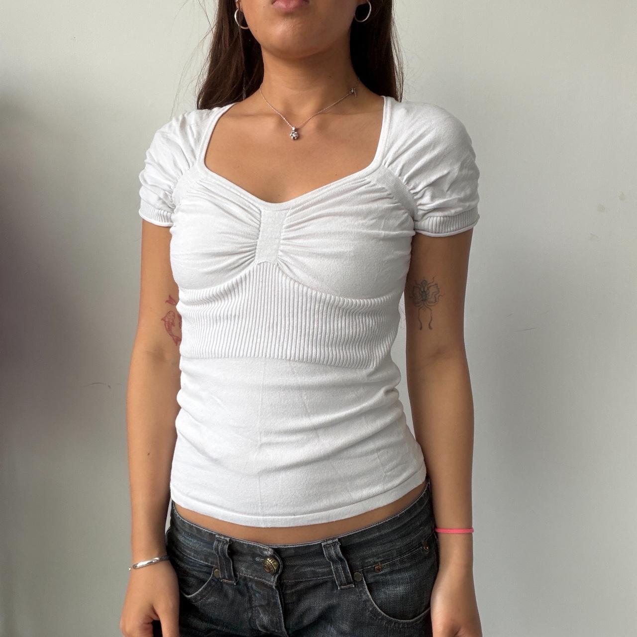 Vintage White Knit Top