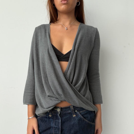 Vintage Grey Open Knit