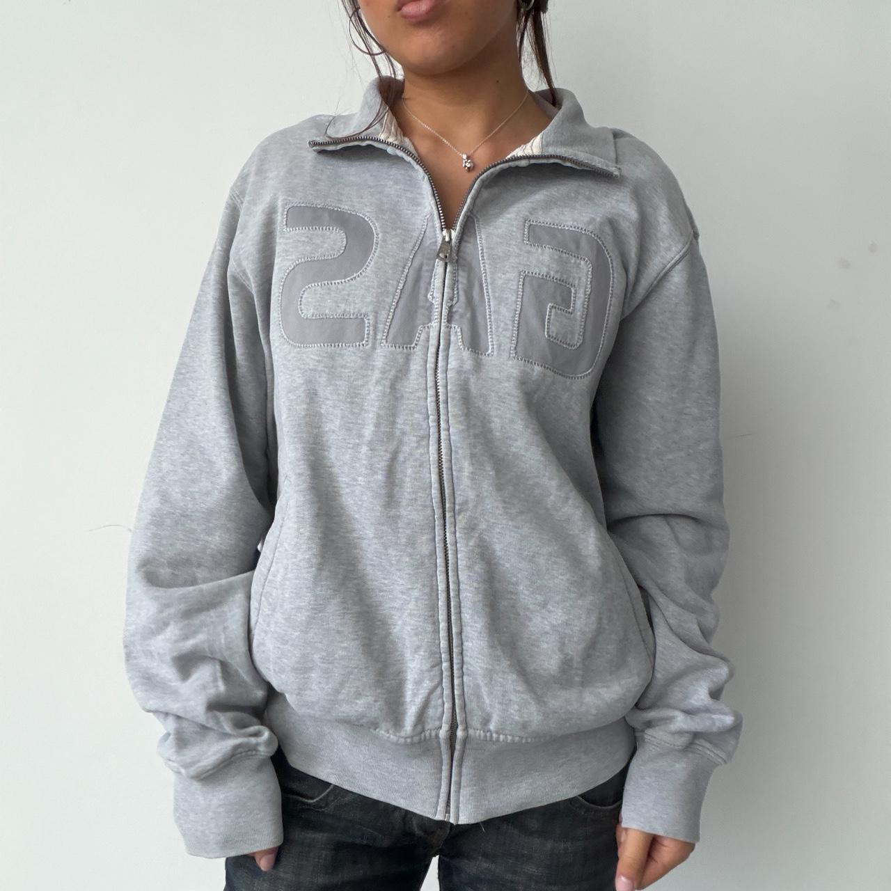 Vintage Grey Zip Up